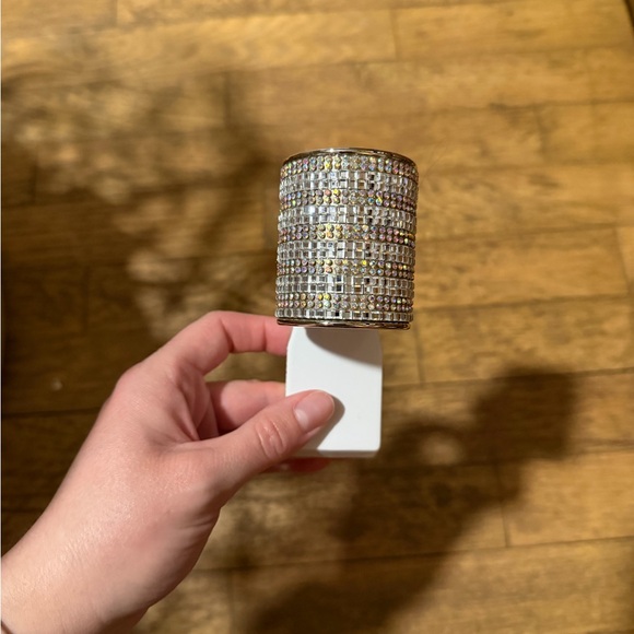 Silver Rhinestone Wallflower Plug - Picture 1 of 5